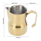 350ml Gold Stainless Steel Milk Frothing Pitcher | Coffee Art Milk Frothing Pitcher Richie's