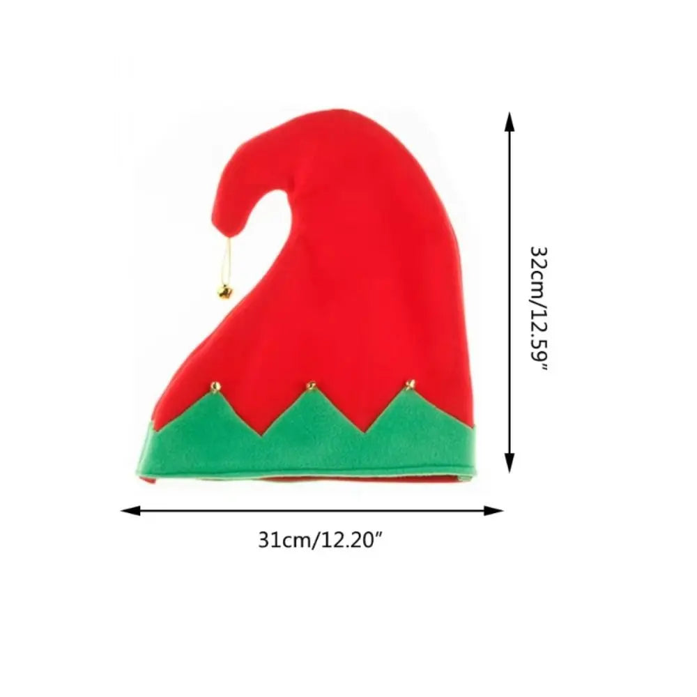 Kids Christmas Elf Hat with Bell – Plush Santa Cap for Boys & Girls Christmas Costume Hat Richie's