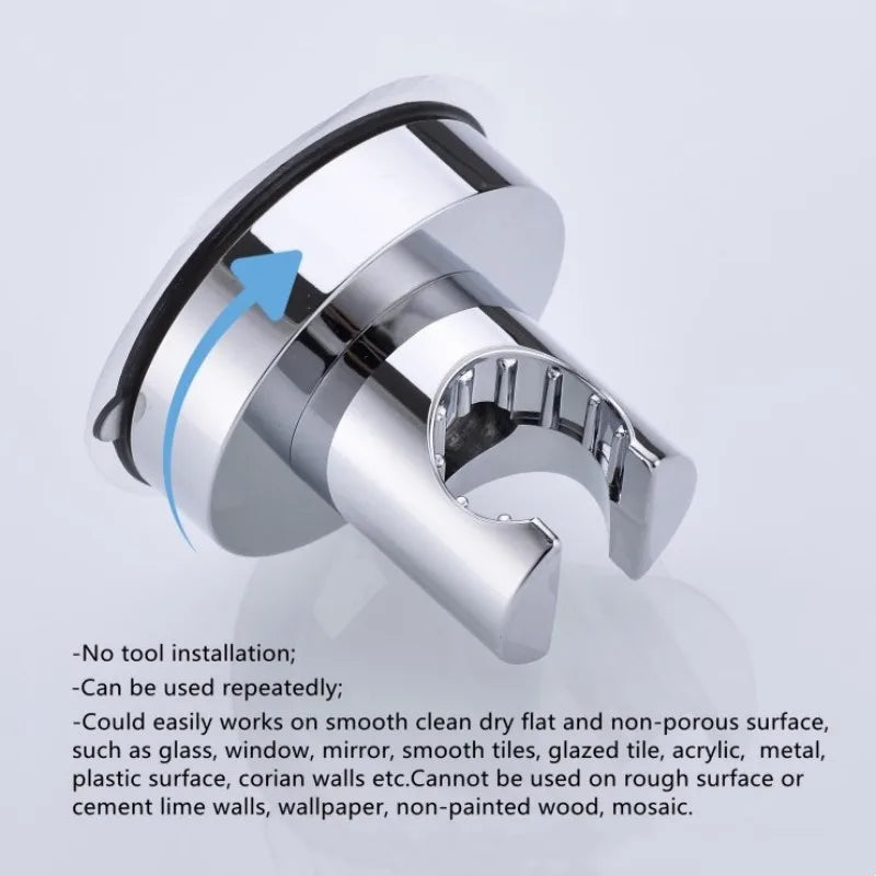 Universal Suction Cup Shower Head Holder – Wall Mount Bracket Shower Head Holder Richie's