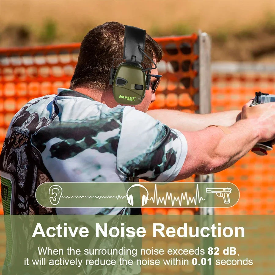 Tactical Electronic Earmuff Sound Amplification Hunting Headset Electronic Shooting Earmuff Richie's