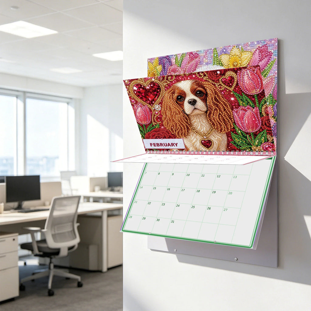 2027 DIY Diamond Painting Calendar – Cat & Dog Rhinestone Art DIY Craft Calendar Richie's