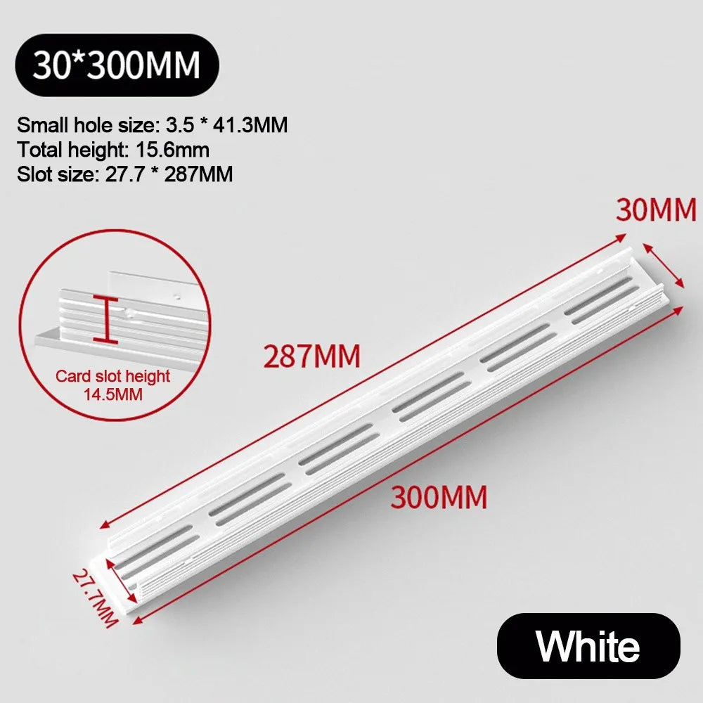 Aluminum Alloy Ventilation Grille Cover 30mm – Cabinet Air Vent Ventilation Grille Cover Richie's 30-300mm-white