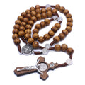 Catholic Rosary Prayer Bead Necklace with Cross Pendant Rosary Bead Necklace Richie's as pic