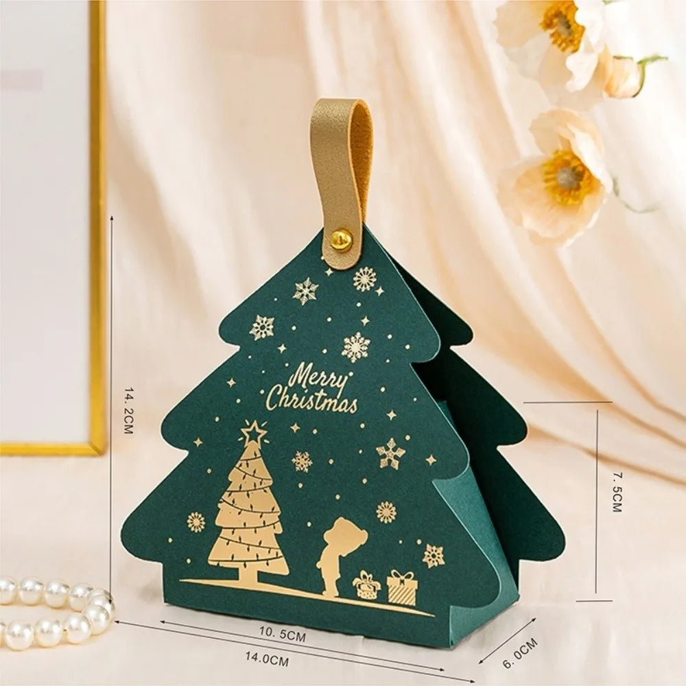 5-Pack Christmas Tree Triangle Gift Boxes with Handle Holiday Gift Box Richie's