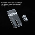 20-Set Clear Acrylic Lock Hasp Transparent Hinge Latch Buckle Acrylic Lock Hasp Richie's