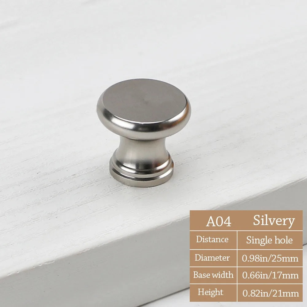 Knurled Round Cabinet Drawer Knob – Gold Aluminum Door Handle Cabinet Drawer Knob Richie's 7