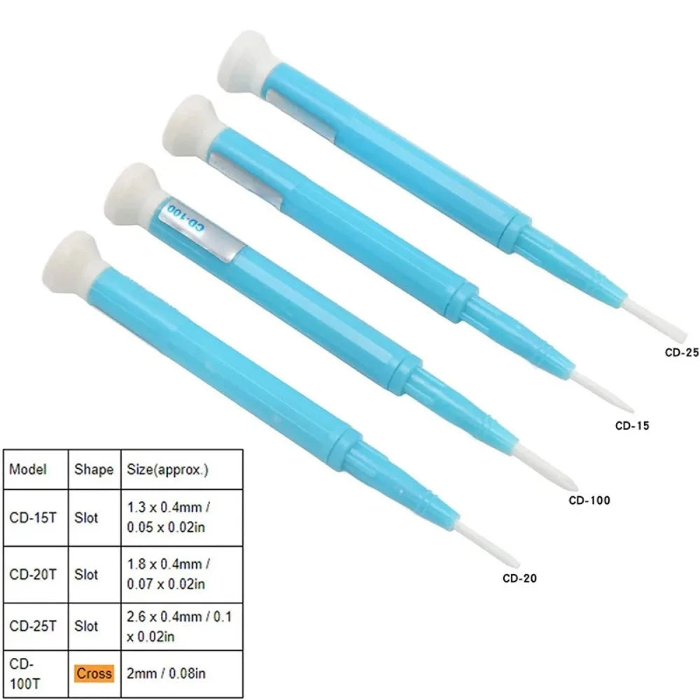 Ceramic Antistatic Slotted Screwdriver Set – 0.4mm Flat Tip Precision Screwdriver Set Richie's