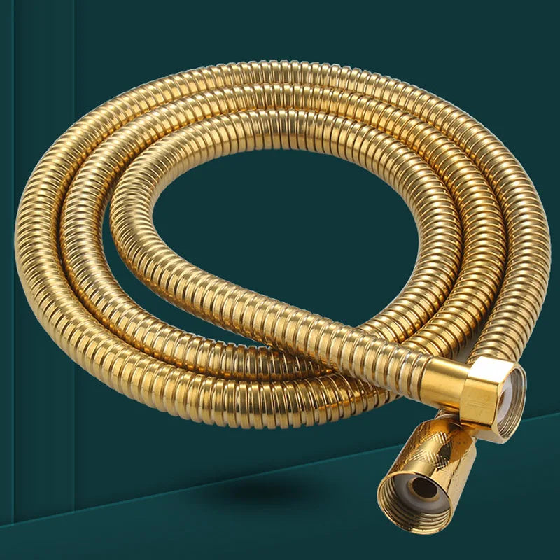 Gold Stainless Steel Flexible Shower Hose Extension | HOBHE Shower Hose Richie's 200cm