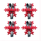 Christmas Cutlery Holder Bags | Festive Non-Woven Fabric 4 Pcs Cutlery Holder Bags Richie's 13