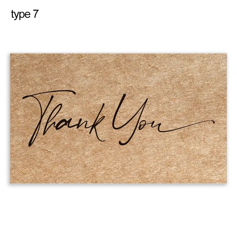 Kraft Paper Thank You Cards for Small Business – 30 Pack Thank You Cards Richie's type 7