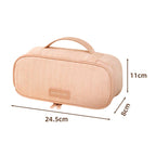 Women's Corduroy Cosmetic Bag – Large Travel Toiletry Pouch Travel Cosmetic Bag Richie's Pink