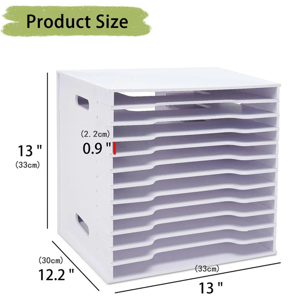 12-Tier Desktop File Organizer – A4 Paper & Document Holder Desktop File Organizer Richie's