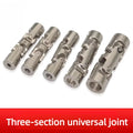 Metal Three-Section Universal Joint Coupling M3/M4 Motor Connector Universal Joint Coupling Richie's 8-8 M4 screws