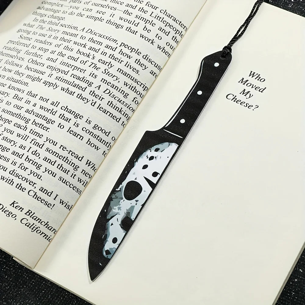 Gothic Bookmark with Black Tassel | Horror Halloween Gift Gothic Bookmark Richie's
