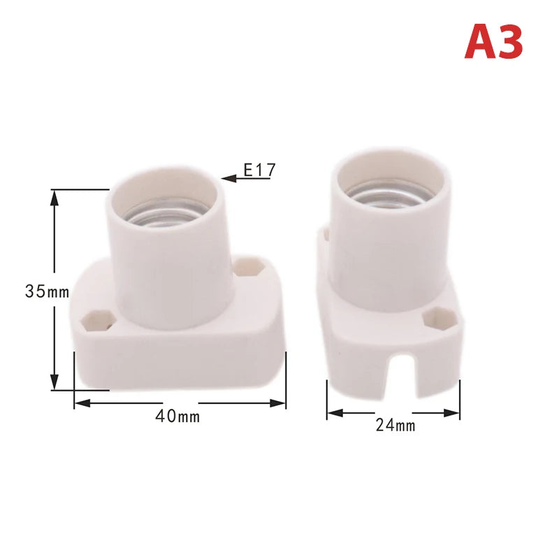E12 E14 E17 Mini Screw Lamp Base Bulb Socket Holder Adapter Lamp Socket Adapter Richie's A3 No plug