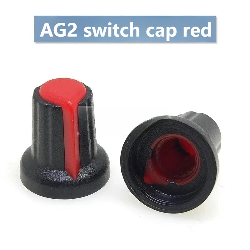 30PCS Potentiometer Knobs Set 6mm WH148 Assorted Colors Potentiometer Knobs Set Richie's AG2 Red 30PCS
