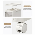 Foldable Narrow Storage Cabinet with Wheels – Slim Crevice Rack Narrow Storage Cabinet Richie's