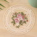 Embroidery Lace Coasters Set of 5 – Fabric Table Mats Fabric Coasters Set Richie's 3 L