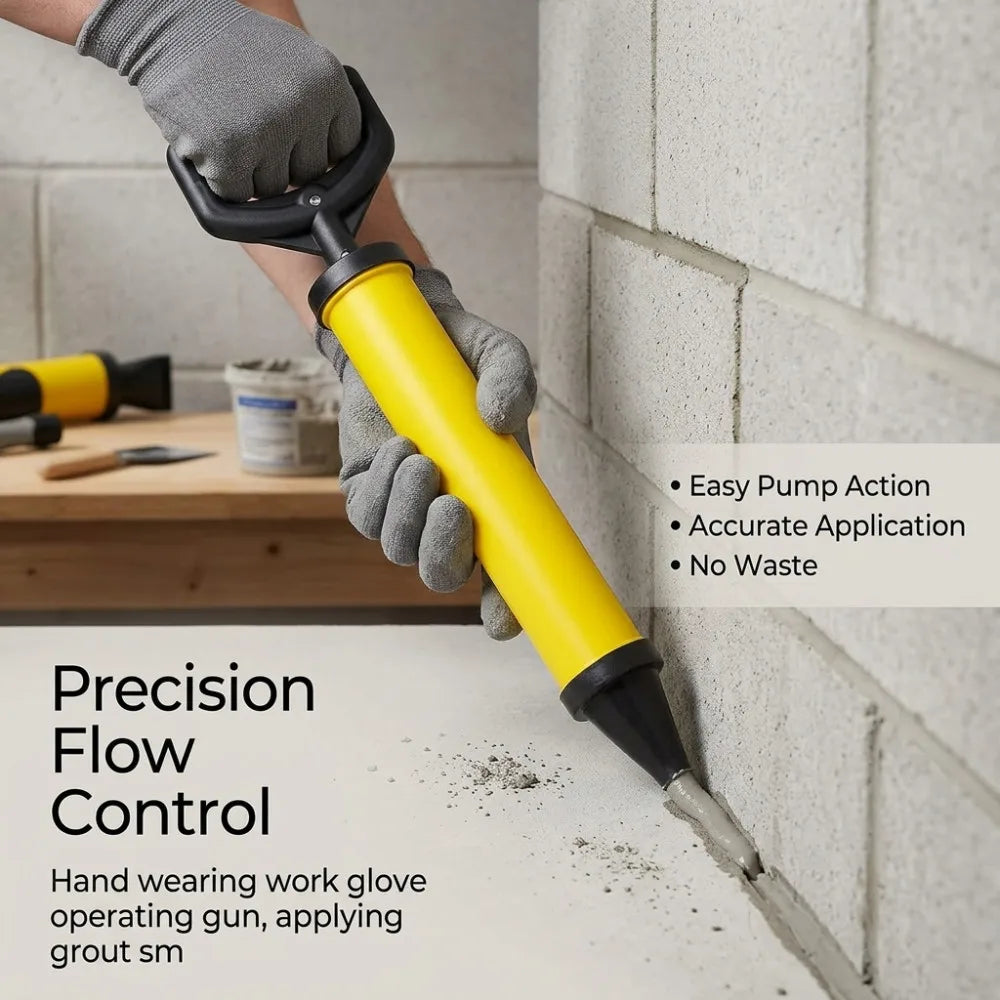 Mortar Grouting Gun with 4 Nozzles – Manual Cement Slurry Sprayer Mortar Grouting Gun Richie's Default Title