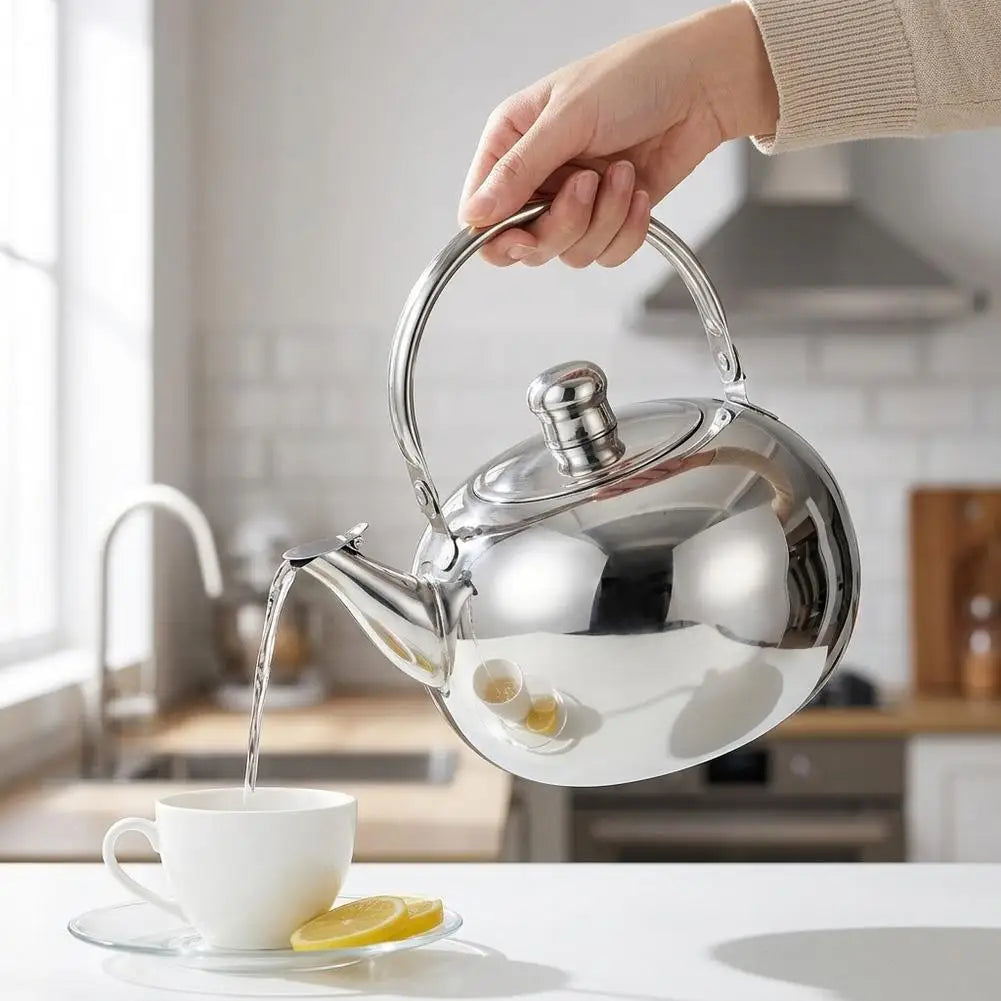 Stainless Steel Teapot with Infuser – Stovetop Kettle 1L–2L Stovetop Tea Kettle Richie's