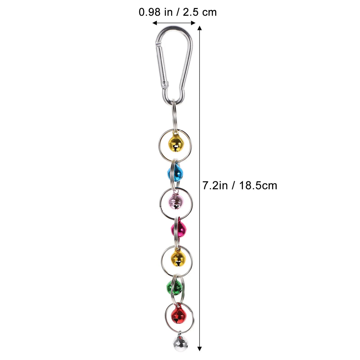 Colorful Parrot Swing with Bell & Anti-Skid Metal Ring Bird Swing Toy Richie's