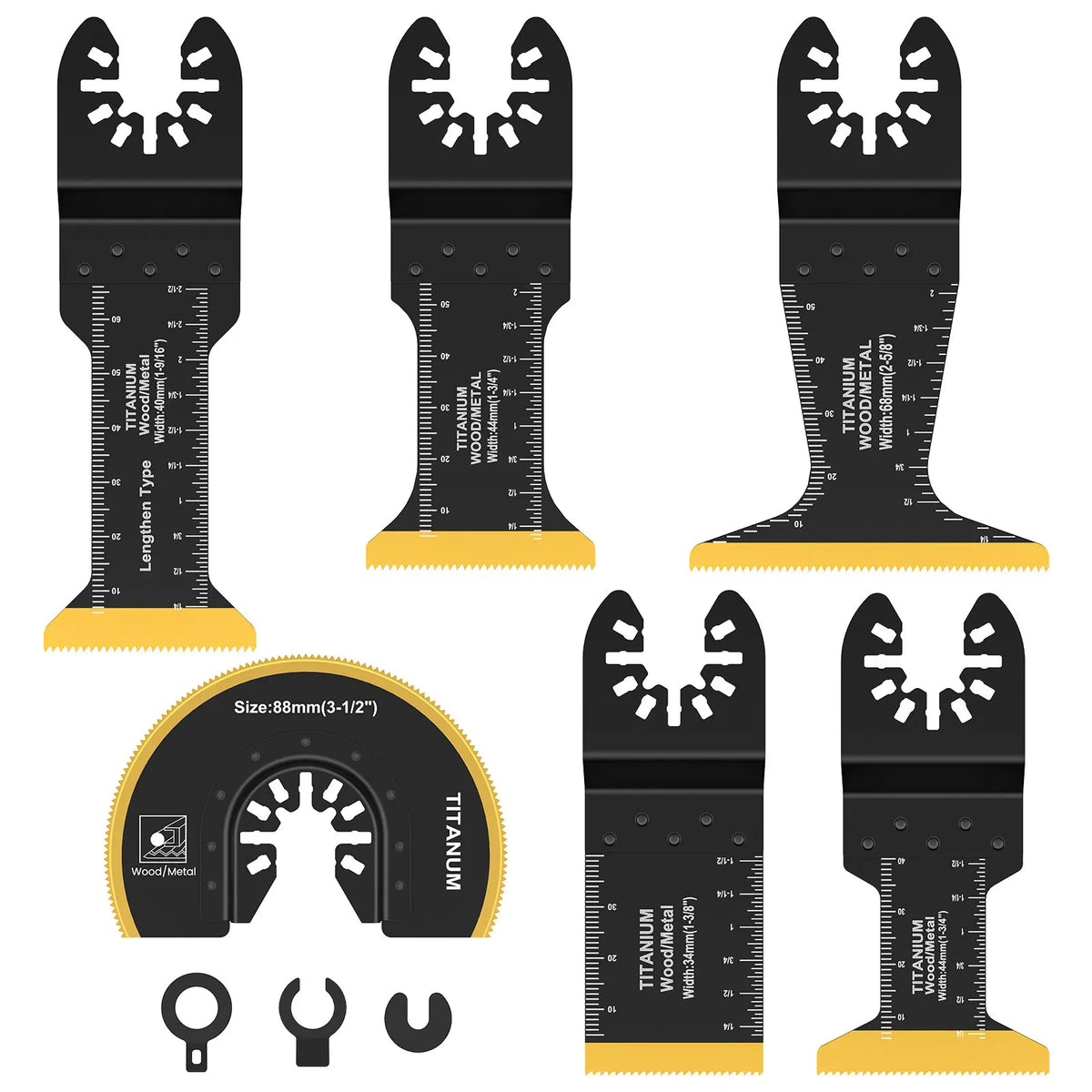 Titanium Coated Oscillating Multitool Saw Blades 5/6Pcs Oscillating Saw Blades Richie's