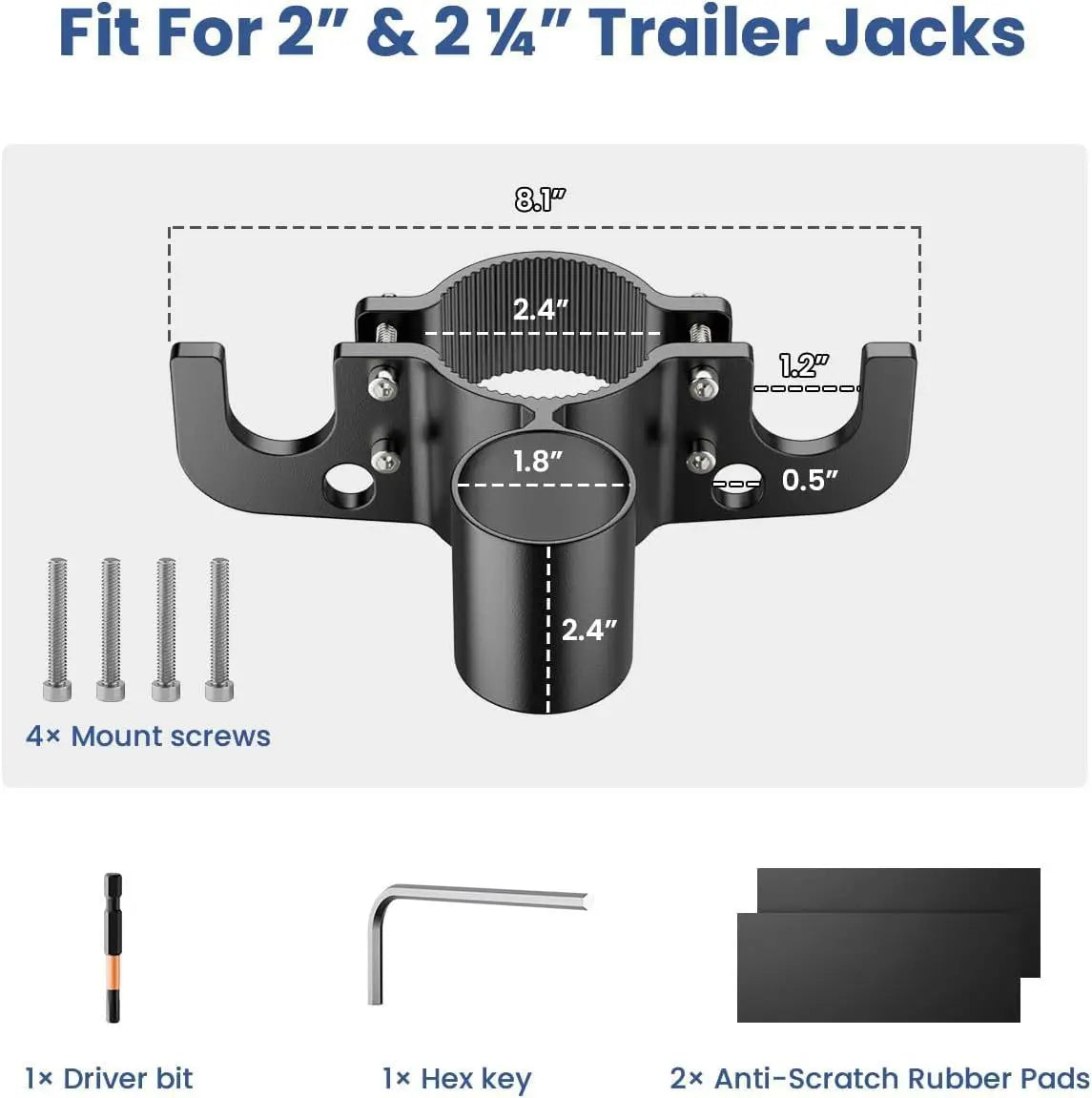 Trailer Chain Organizer 7-Way Plug Holder for RV Tongue Jack Trailer Plug Organizer Richie's