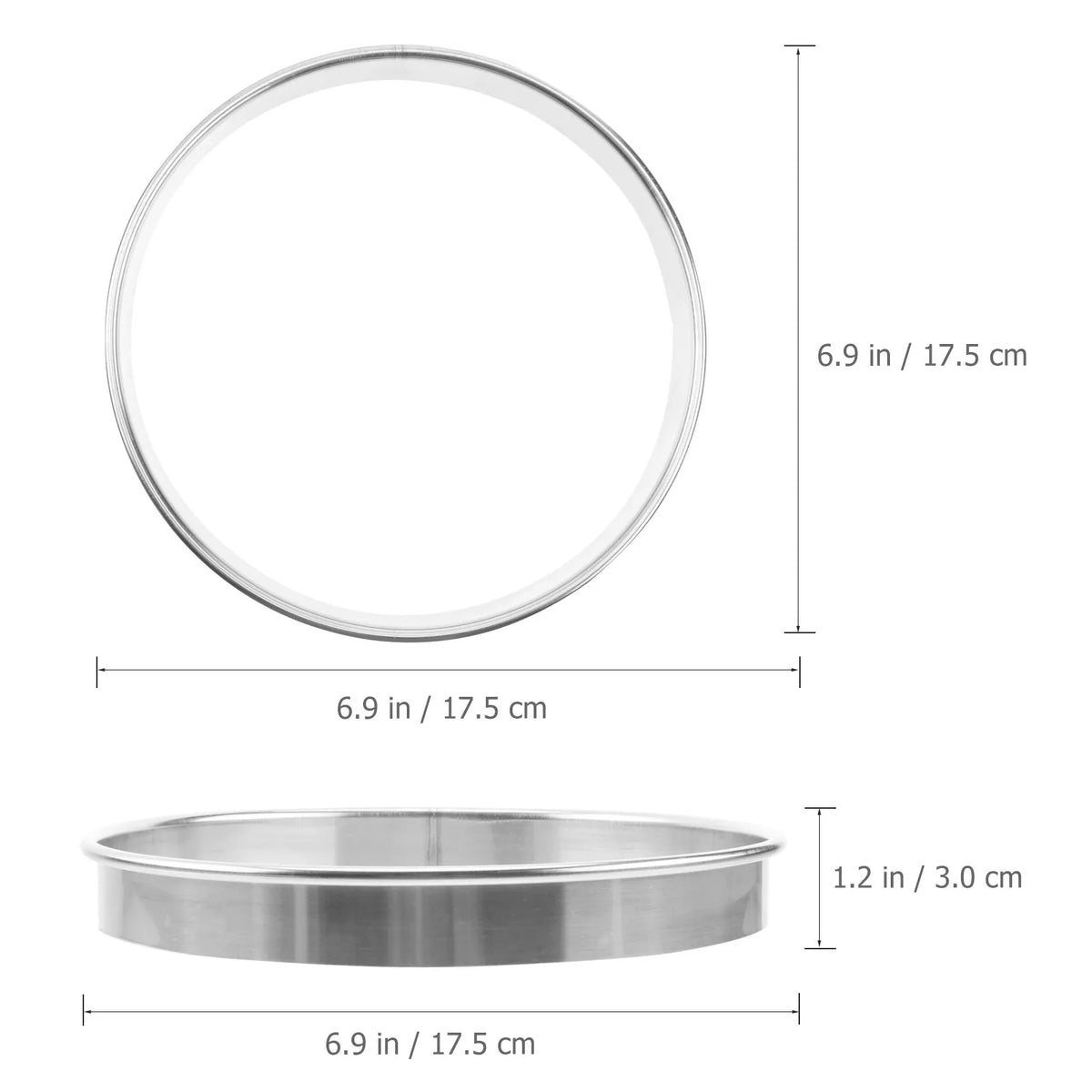 Stainless Steel Pizza Stuffing Ring – Deep Pan Baking Tool Pizza Baking Ring Richie's
