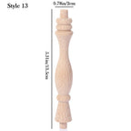 Vintage Wood Carved Furniture Leg – European Style Cabinet Foot Furniture Leg Richie's 13