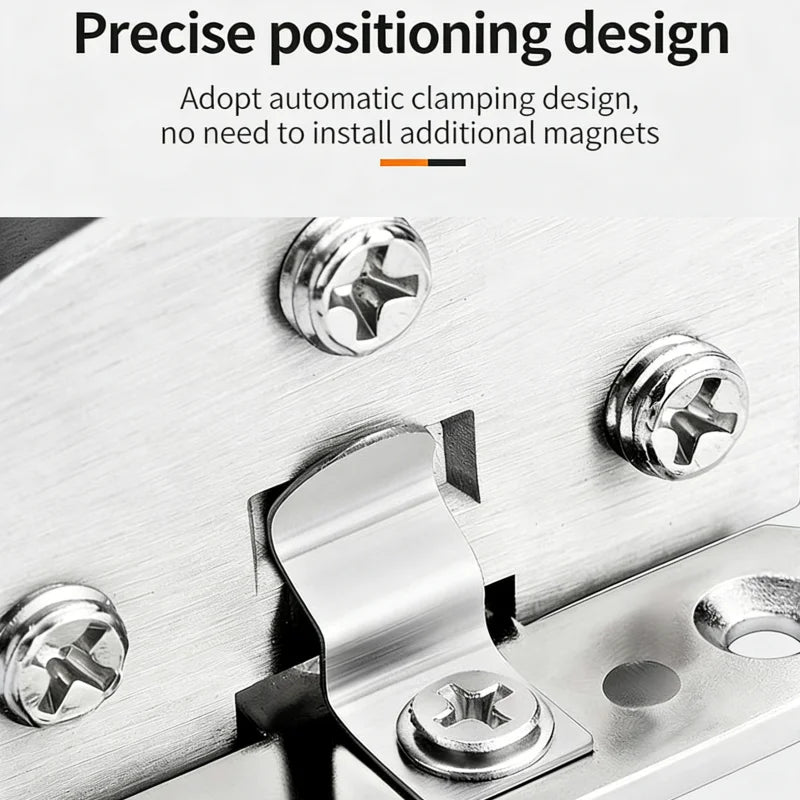 Punch-Free Cabinet Glass Hinge Clamp – Zinc Alloy Door Hinge Cabinet Glass Hinge Richie's