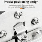 Punch-Free Cabinet Glass Hinge Clamp – Zinc Alloy Door Hinge Cabinet Glass Hinge Richie's
