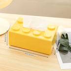 Building Block Tissue Box Plastic Organizer – Bright Colors Tissue Box Holder Richie's