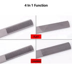 4-in-1 Double-Sided Wood Carving Rasp File 8" HRC60 Steel Wood Carving Rasp Richie's