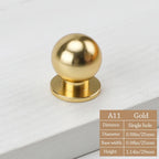 Knurled Round Cabinet Drawer Knob – Gold Aluminum Door Handle Cabinet Drawer Knob Richie's 3