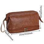 Leather Hanging Dopp Kit Toiletry Bag for Men & Women Hanging Toiletry Bag Richie's