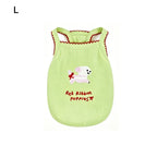 Cartoon Print Dog Vest – Breathable Pet Pullover S/M/L Pet Dog Vest Richie's Green L