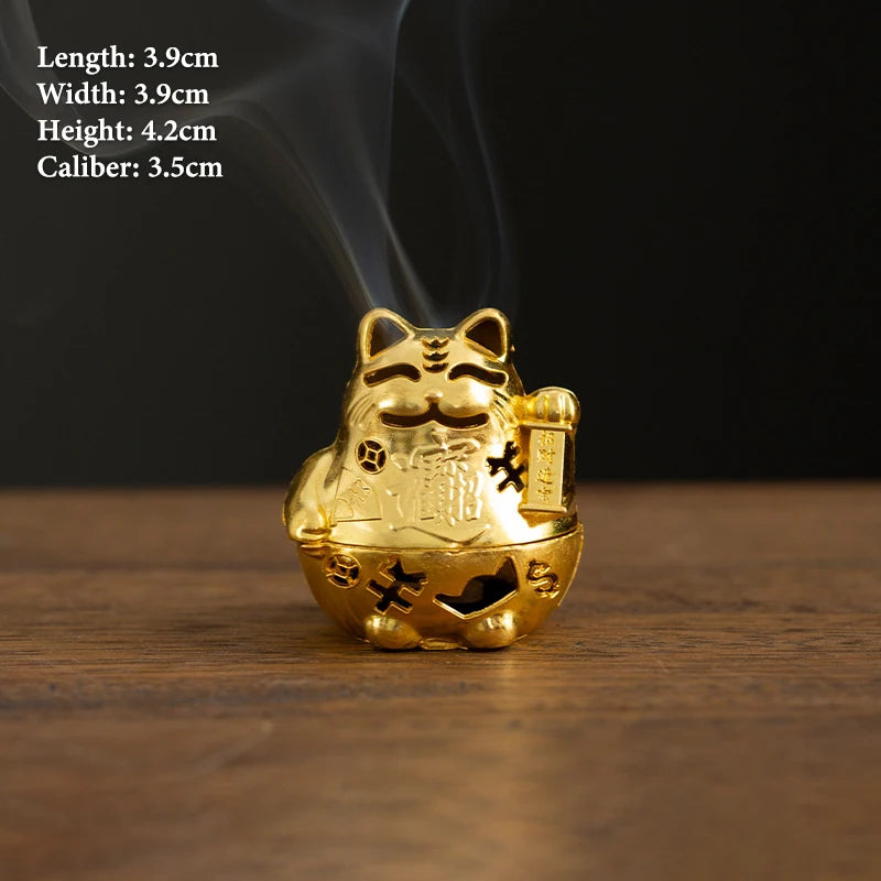 Vintage Alloy Incense Burner Stick Holder – Mini Hollow Censer Incense Burner Richie's A13