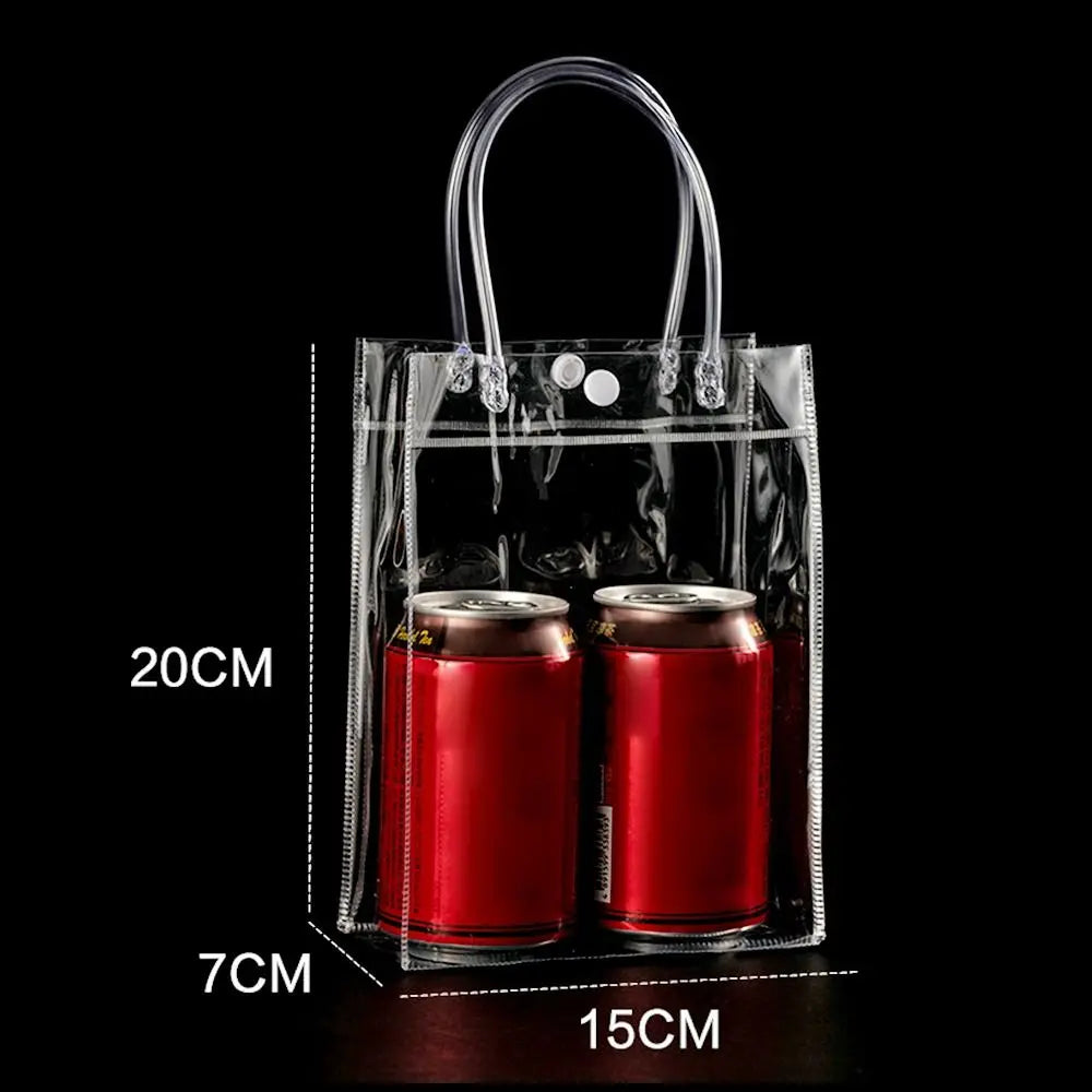 Clear PVC Jelly Handbag – Large Capacity Transparent Gift Bag PVC Jelly Handbag Richie's 15x7x20cm -