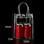 Clear PVC Jelly Handbag – Large Capacity Transparent Gift Bag PVC Jelly Handbag Richie's 15x7x20cm -