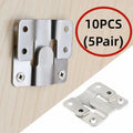 10pcs Flush Mount Brackets Interlock Hanging Buckle Frame Hooks Picture Frame Hooks Richie's Default Title