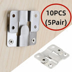 10pcs Flush Mount Brackets Interlock Hanging Buckle Frame Hooks Picture Frame Hooks Richie's Default Title