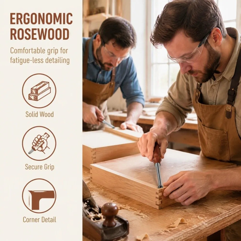 Carbide Scraper Tool – Replaceable Blade & Rosewood Handle Carbide Scraper Tool Richie's