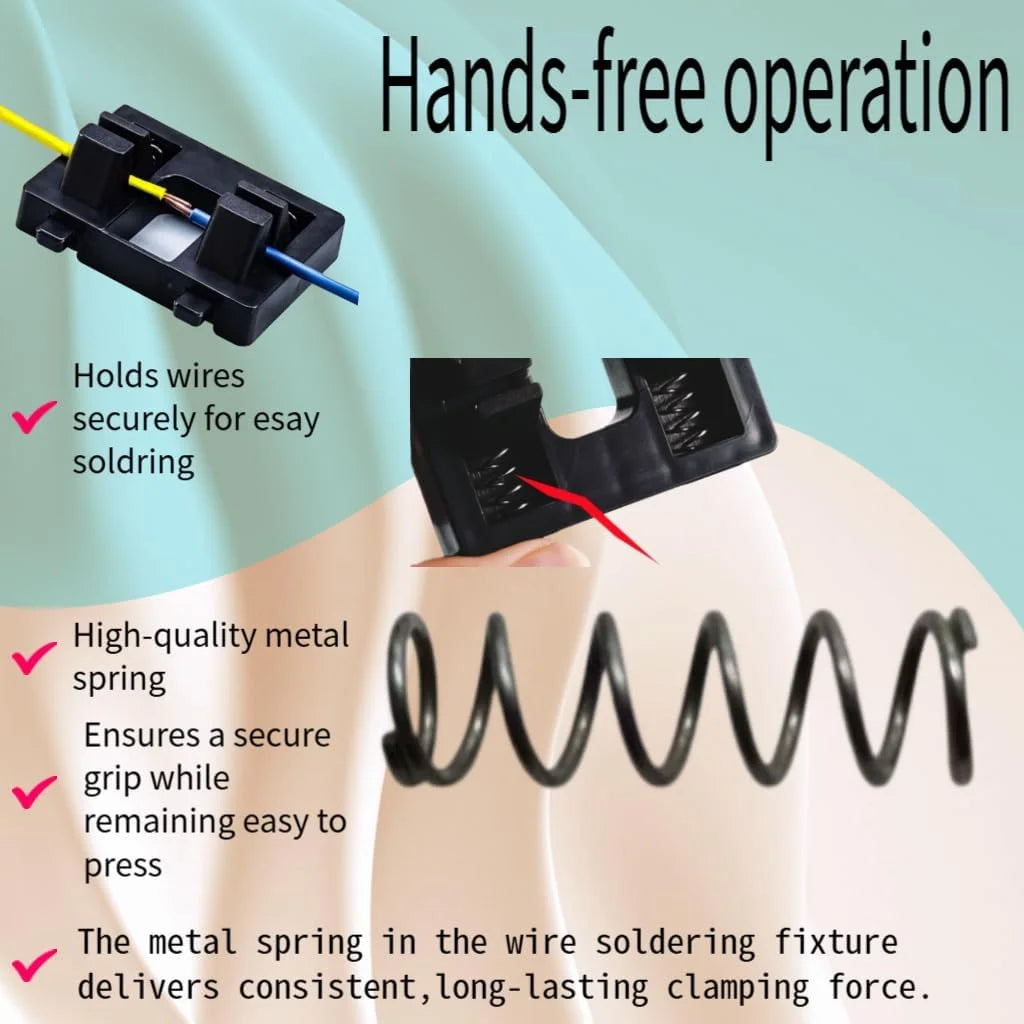 Soldering Wire Holder Dual Spring Clips Helping Hands Fixture Soldering Helping Hands Richie's