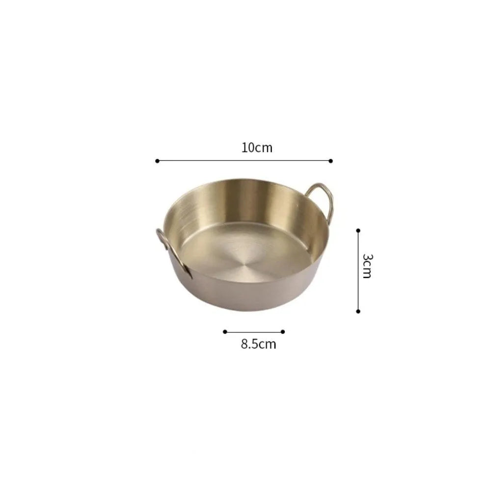 304 Stainless Steel Dual-Handle Snack & Sauce Dipping Bowl Dipping Bowl Richie's Gold-M