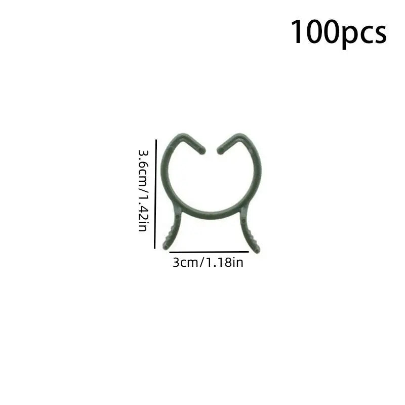 100/200pcs Plant Support Clips – 3 Sizes, Climbing Plants Plant Support Clips Richie's 100pcs L