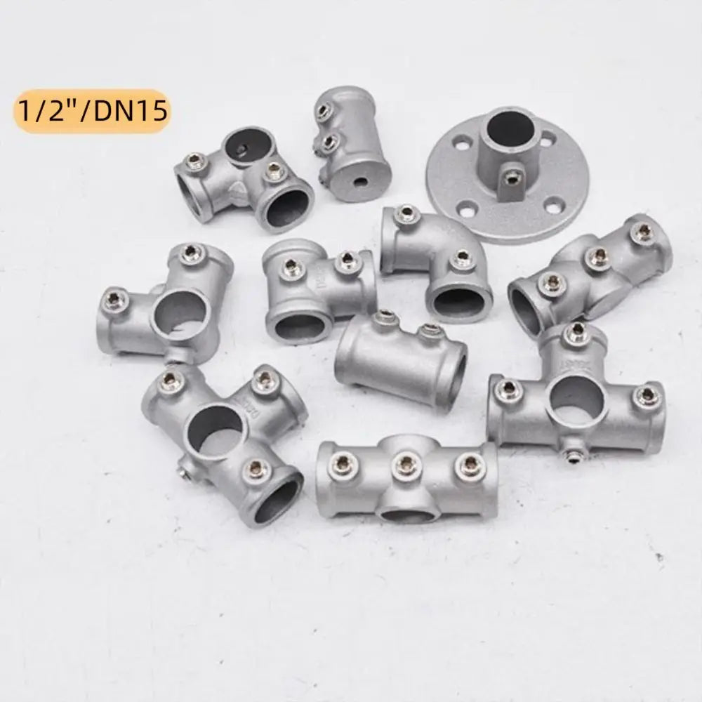 Aluminum Alloy Pipe Fitting Connector 1/2" & 3/4" Corner Elbow Pipe Fitting Connector Richie's