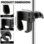 Golf Cart Phone Holder – Tool-Free Anti-Shake Universal Mount Phone Handlebar Mount Richie's black