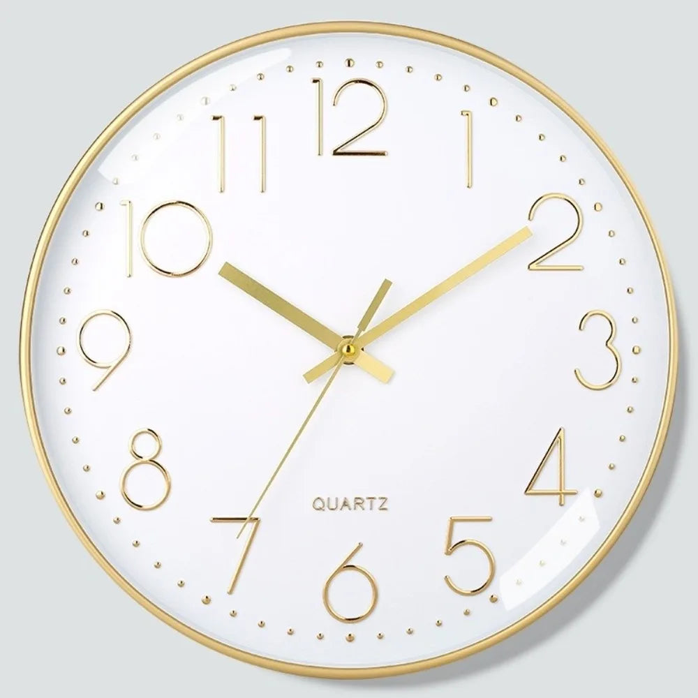 8 Inch Silent Wall Clock – Quartz Battery Operated Modern Design Wall Clock Richie's 8