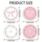 10pcs Pink Cherry Disposable Paper Plates 7 Inch Party Tableware Disposable Paper Plates Richie's