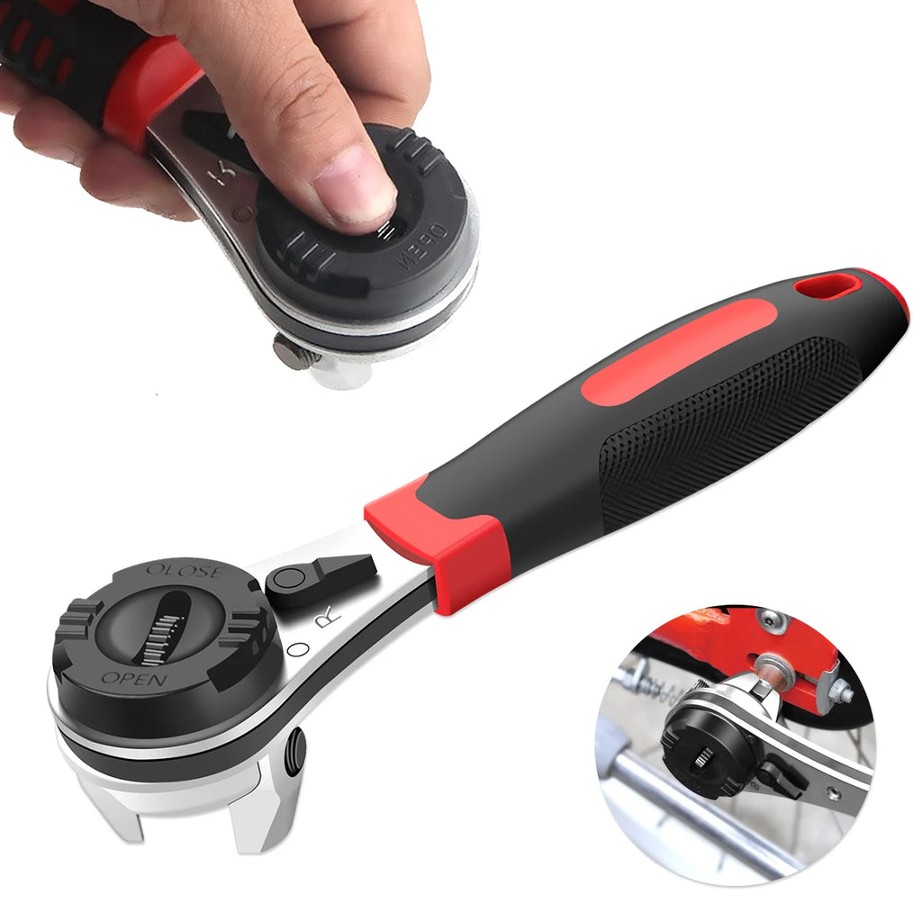 Heavy Duty Adjustable Ratchet Wrench – Non-Slip Steel Socket Ratchet Wrench Richie's